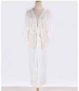 Lace embroidery cardigan beach sunscreen shirt Lace embroidery cardigan beach sunscreen shirt