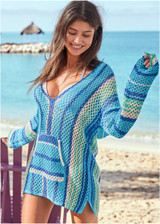 Wool knitted openwork beach sunscreen shirt Wool knitted openwork beach sunscreen shirt