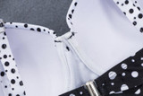Retro Polka Dot Bikini Sexy Plus Size Split Conservative Thin Swimsuit