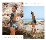 Long Sleeved Sexy One Piece Swimsuit