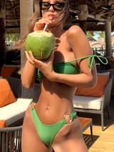 Solid Color Split Bikini Sexy Swimsuit