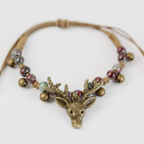 Deer Woman Sweet Woman Handmade Bracelet Ethnic Fashion Retro Ceramic Jewelry