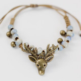 Deer Woman Sweet Woman Handmade Bracelet Ethnic Fashion Retro Ceramic Jewelry