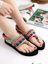 Bohemian Wrapped Flip-Flops Women Slippers Flat-bottomed Fashion Wear Non-slip Beach Shoes Bohemian Wrapped Flip-Flops Women Slippers Flat-bottomed Fashion Wear Non-slip Beach Shoes