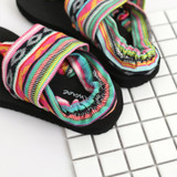 Bohemian Wrapped Flip-Flops Women Slippers Flat-bottomed Fashion Wear Non-slip Beach Shoes Bohemian Wrapped Flip-Flops Women Slippers Flat-bottomed Fashion Wear Non-slip Beach Shoes
