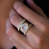 Simple Beach  Natural Hollow Ring