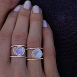 Simple Beach  Natural Hollow Ring