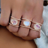 Simple Beach  Natural Hollow Ring