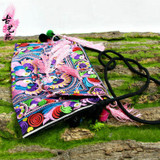 National Style Embroidery Canvas Tassel Shoulder bag