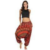 Bohemian Ethnic Style Printed Casual Pants Loose Pants