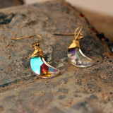 Bling Magic Moon Eardrop Pendant Handmade Wire Earrings