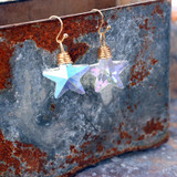 Bling Magic Moon Eardrop Pendant Handmade Wire Earrings