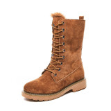 Genuine Leather Snow Boots Woman Winter Boots Winter Women's Shoes