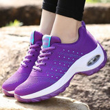 Summer shoes woman 2019 platform purple women sneakers ladies air mesh breathable walking footwear female purple