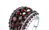 Red Garnet Pomegranate Rings