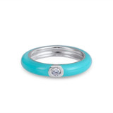 Colorful Stackable Handmade Enamel Rings