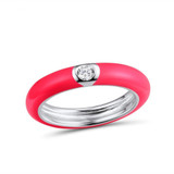 Colorful Stackable Handmade Enamel Rings