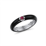 Colorful Stackable Handmade Enamel Rings