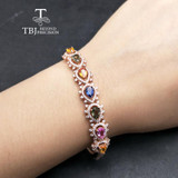 Vintage Color Sapphire Gemstone Bangles