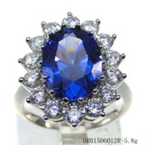 Blue Tanzanite CZ Stone Rings