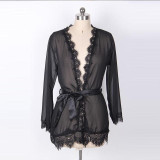 Sexy Lace Lingerie Lace-up Plus Size Nightwear