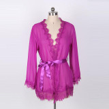 Sexy Lace Lingerie Lace-up Plus Size Nightwear