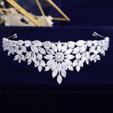 Zircon Crystal Wedding Tiara