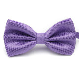 Men Classic Plaid Checks Pre-tied Bowtie Bow Tie Handkerchief Pocket Square Set