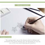 Sparkling Star Cubic Zircon Small Stud Earrings