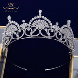 Royal Zircon Crystal Wedding Bridal Tiara