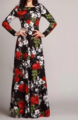 Retro Floral Printed Dress Retro Floral Printed Dress