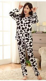 19 Colors Women Pajamas Suits Spring Autumn Cartoon Female Long-sleeve Pajama Pants Milk Silk Pajamas Suits tracksuit