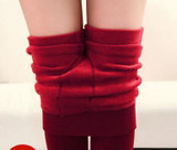 Mollad  NEW plus cashmere leggings women girls Casual Warm Winter Bright Velvet Knitted Thick Slim Legging Super Elastic