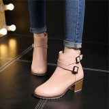 Autumn and winter women shoes vintage Europe star fashion women high heels Ankle boots Snow short boots zipper plus size 34-43