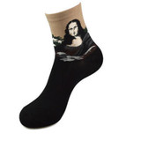 Fashion Art  Cotton Crew Socks  Painting Character Pattern for Women Men Harajuku Design Sox Calcetines Van Gogh