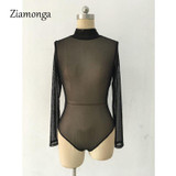 Nude Transparent Sexy Bodysuit Women Rompers Bodycon Jumpsuit Long Sleeve Mesh Bodysuit Sheer See Through Turtleneck Bodysuits Nude Transparent Sexy Bodysuit Women Rompers Bodycon Jumpsuit Long Sleeve Mesh Bodysuit Sheer See Through Turtleneck Bodysuits