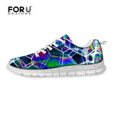 FORUDESIGNS Women Rainbow Printed Sneakers