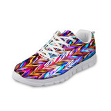FORUDESIGNS Women Rainbow Printed Sneakers