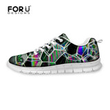 FORUDESIGNS Women Rainbow Printed Sneakers