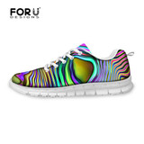 FORUDESIGNS Women Rainbow Printed Sneakers