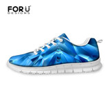 FORUDESIGNS Women Rainbow Printed Sneakers
