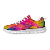 FORUDESIGNS Women Rainbow Printed Sneakers