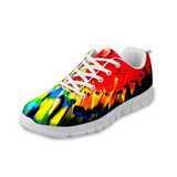 FORUDESIGNS Women Rainbow Printed Sneakers