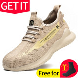 Work Safety Shoes Anti-Smashing Steel Toe Puncture Proof Sneakers Boots for Men