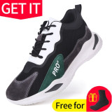 Work Safety Shoes Anti-Smashing Steel Toe Puncture Proof Sneakers Boots for Men