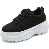 Women's Platform Sneakers Ladies White Chunky Sport Shoes Vulcanized