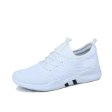2020 Fashion Mens Casual Shoes White Lace-Up Breathable Sneakers