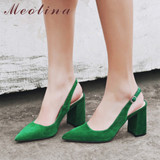 Meotina Women Shoes Pointed Toe High Heel Pumps