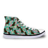 INSTANTARTS High Top Canvas Shoes Ankle Shoes for Women 3D Cute Animal
