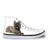 INSTANTARTS High Top Canvas Shoes Ankle Shoes for Women 3D Cute Animal